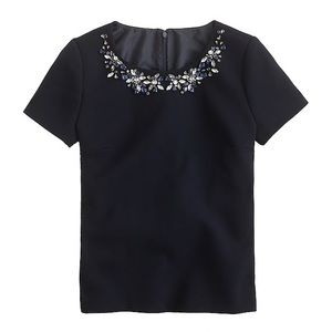 J. Crew Jeweled Top